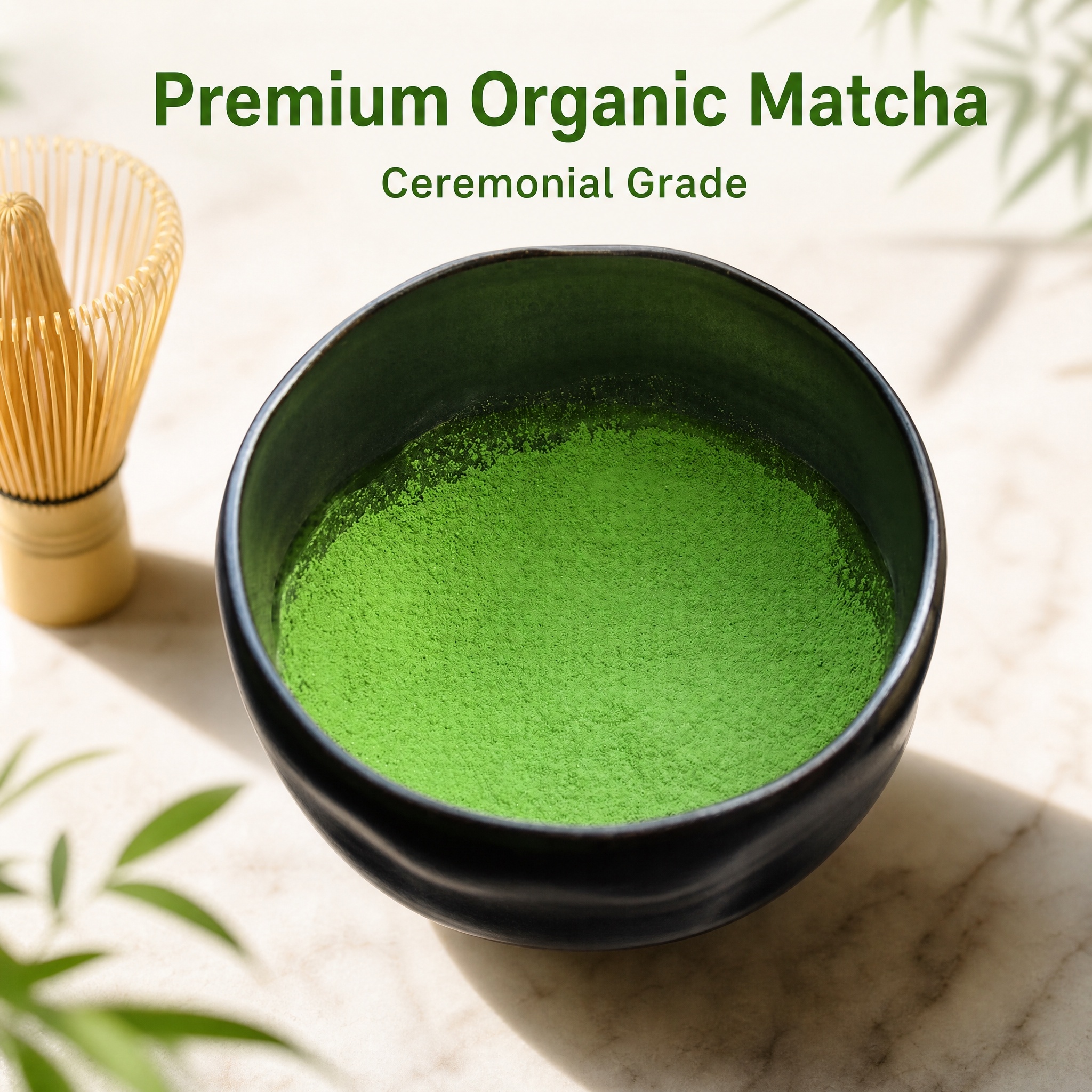 AAAAA Ceremonial Grade Organic Matcha Powder, EC & USDA Organic Certified